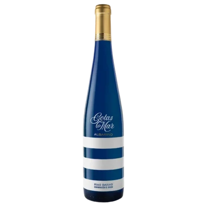 V06: Botella de vino blanco Gotas de Mar Albariño de 750ml.