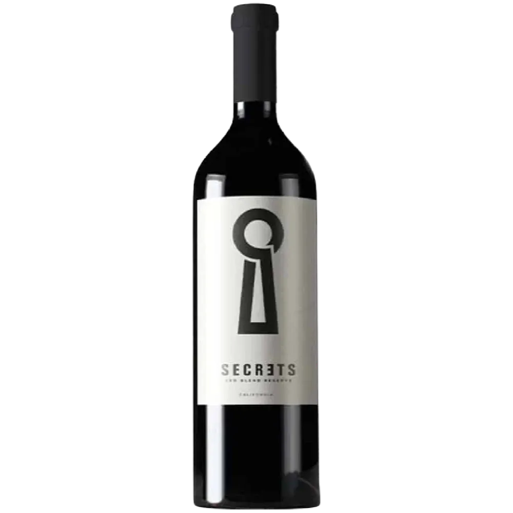 V07: Botella de vino tinto Secrets de 750ml.