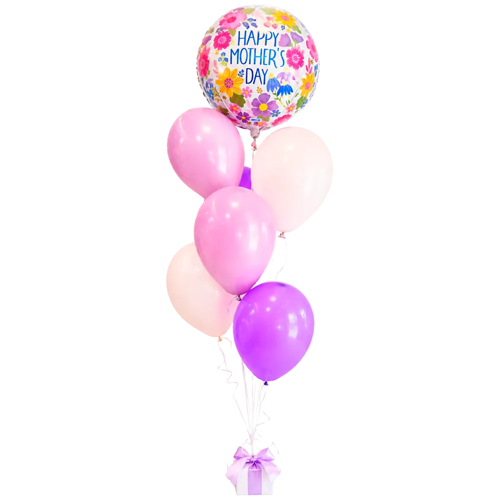 CO4 - Set de Globos Pastel con Globo Metálico Circular