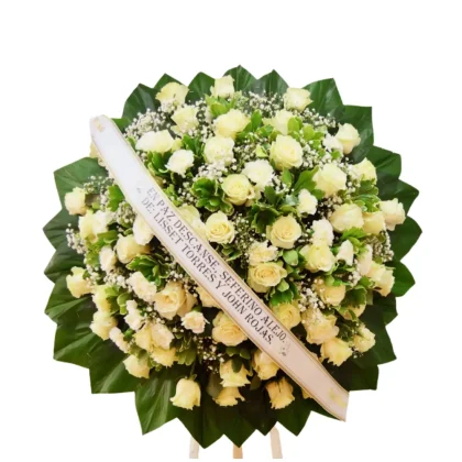 CF04 - Corona fúnebre de forma circular