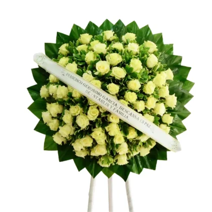 CF05 - Corona fúnebre de forma circular