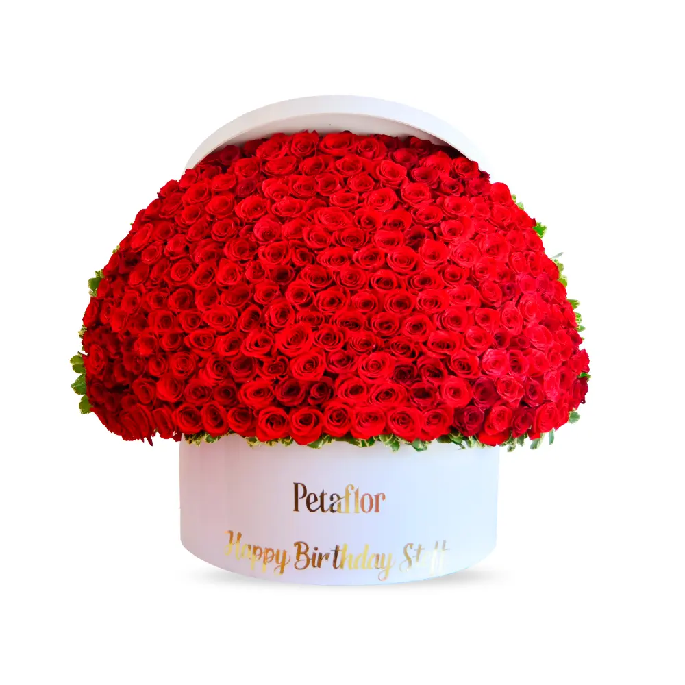 EX05 - Exclusivo Big Flower Box en caja redonda