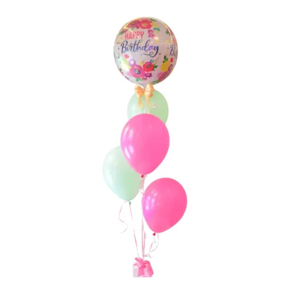 G08 - Set de globos para dama con helio